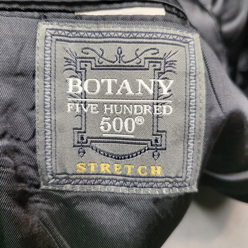 Botany 500 Suit Mens 42 Gray 2 Piece Classic Fit Single-Breasted Stretch Striped - Picture 3 of 16